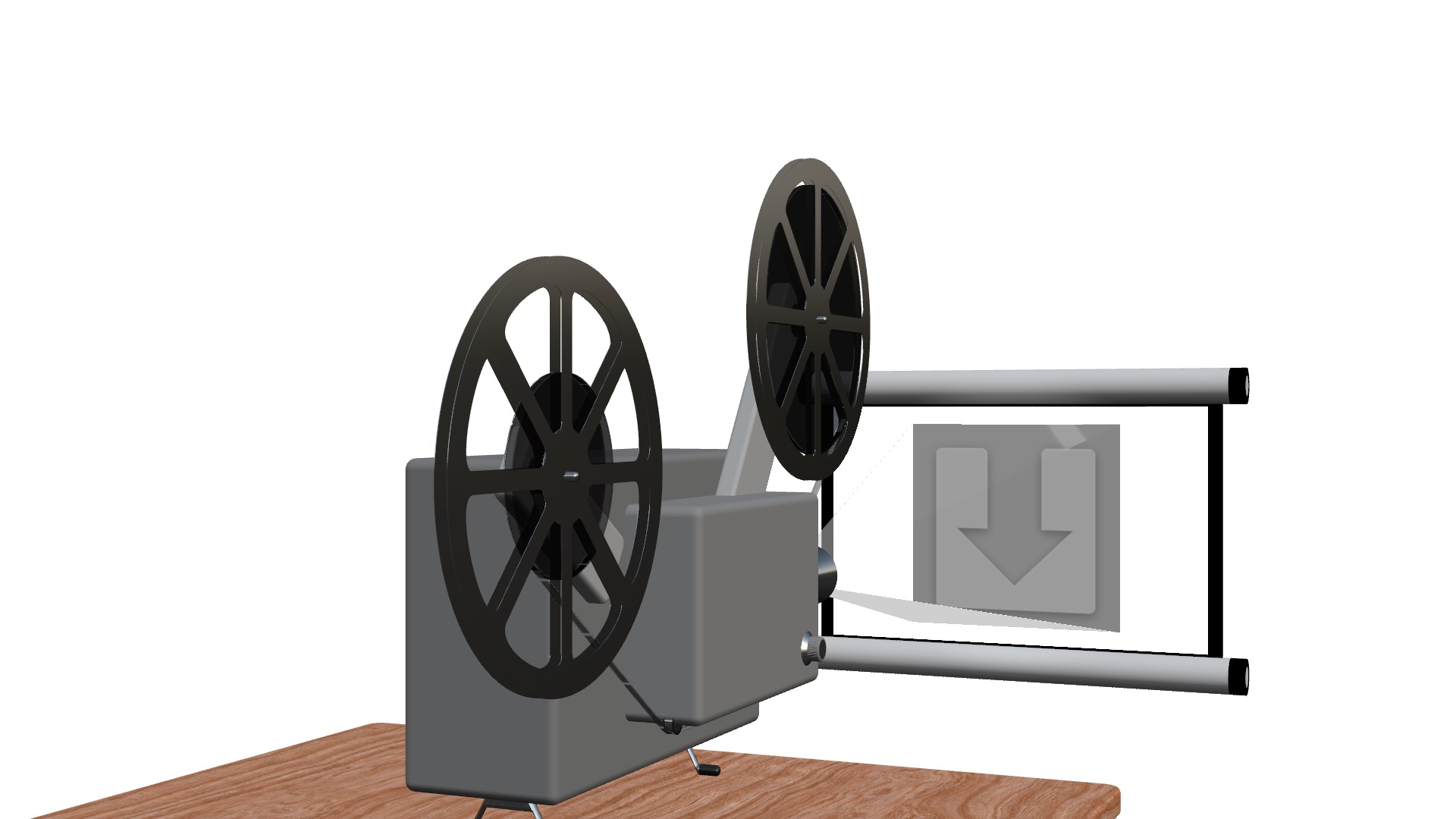 Projector 3D Model made in Motion