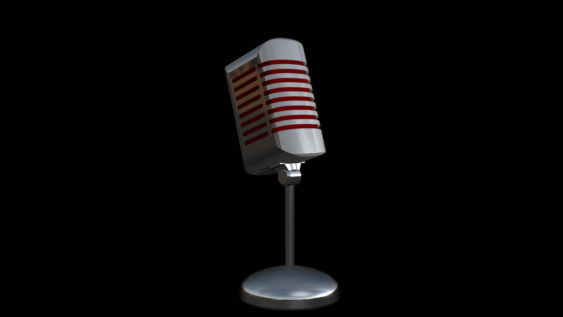 Old Style Microphone 3D model