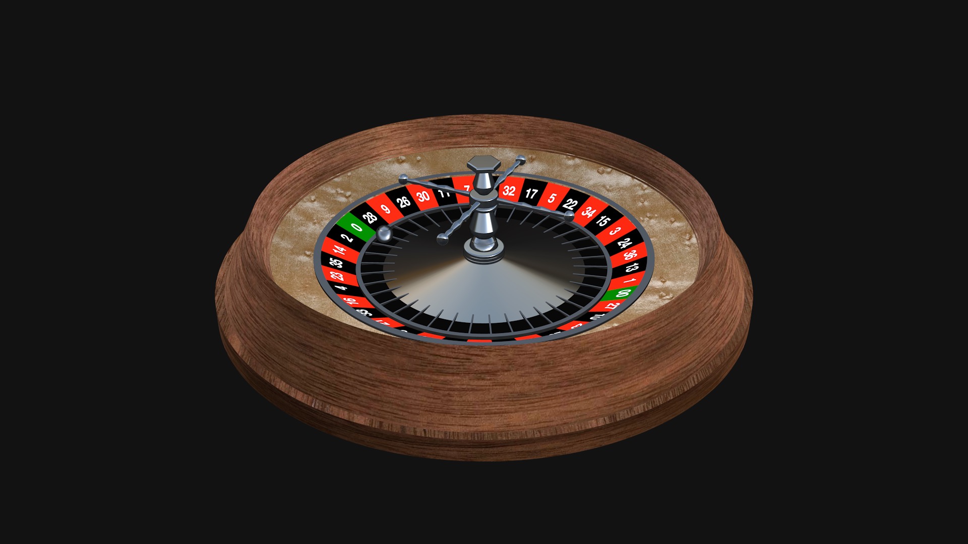Roulette Wheel Model made with ZZSC Basic Shapes font by Sight-Creations