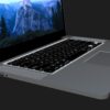MacBook 3D model - left view