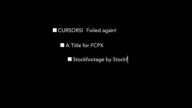 Cursors foiled again title for fcpx 10.3 or above