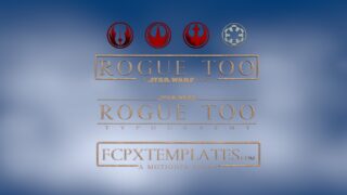 Rogue Too Font for FCPX Titling