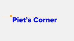Piet's Corner Title