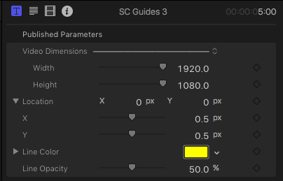 parameter list