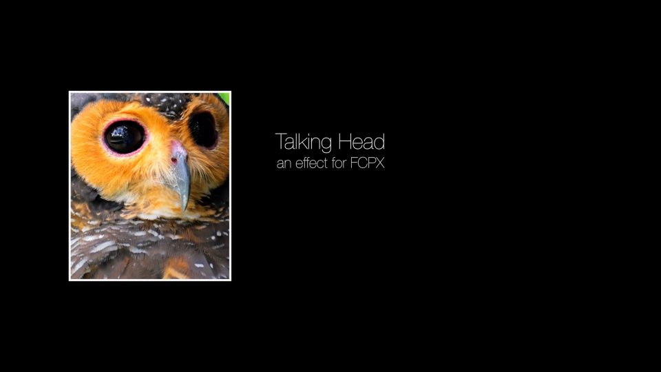 Talking Head effect for Final Cut Pro X