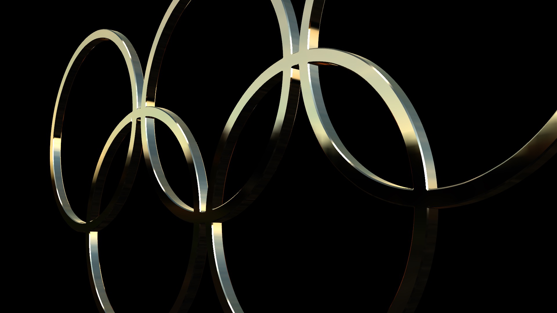Olympic Rings 3D Model