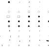 Space Shapes Font Characters