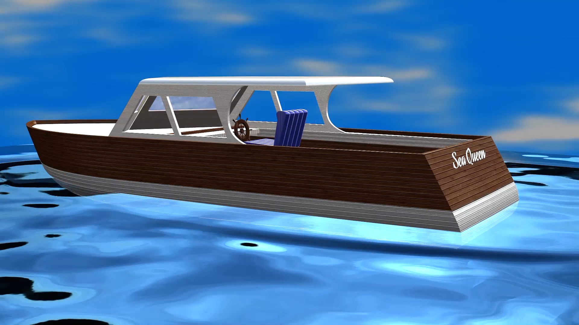 3D Model boat - Sea Queen - Portfolio entry