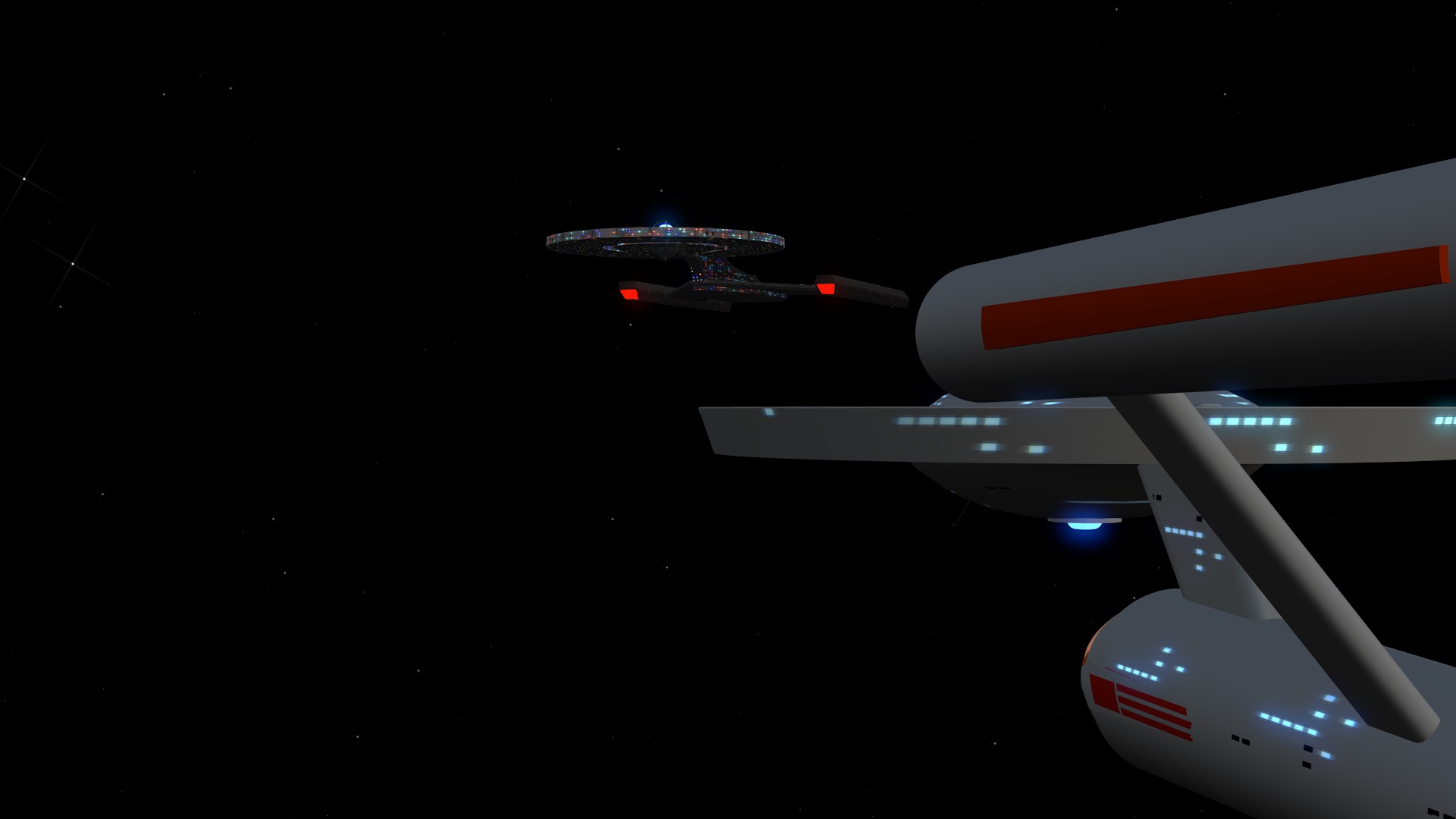 USS Discovery and USS Enterprise 3D Models