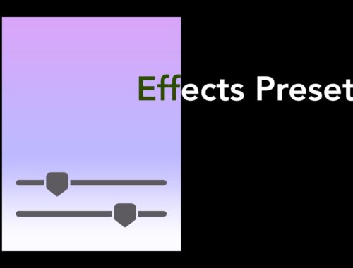 Effects Presets - Already designed effects created by Sight-Creations