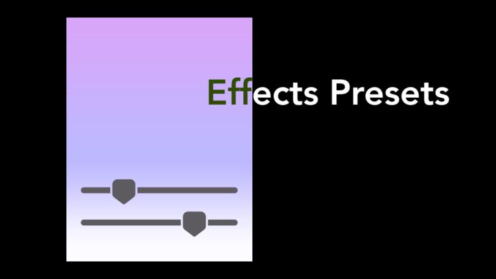 Effects Presets - Already designed effects created by Sight-Creations