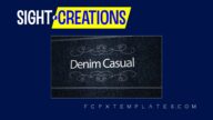 Denim Casual Opener and Lower Third Title templates for FCPX