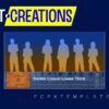 Denim Casual Lower Third Title Template for FCPX