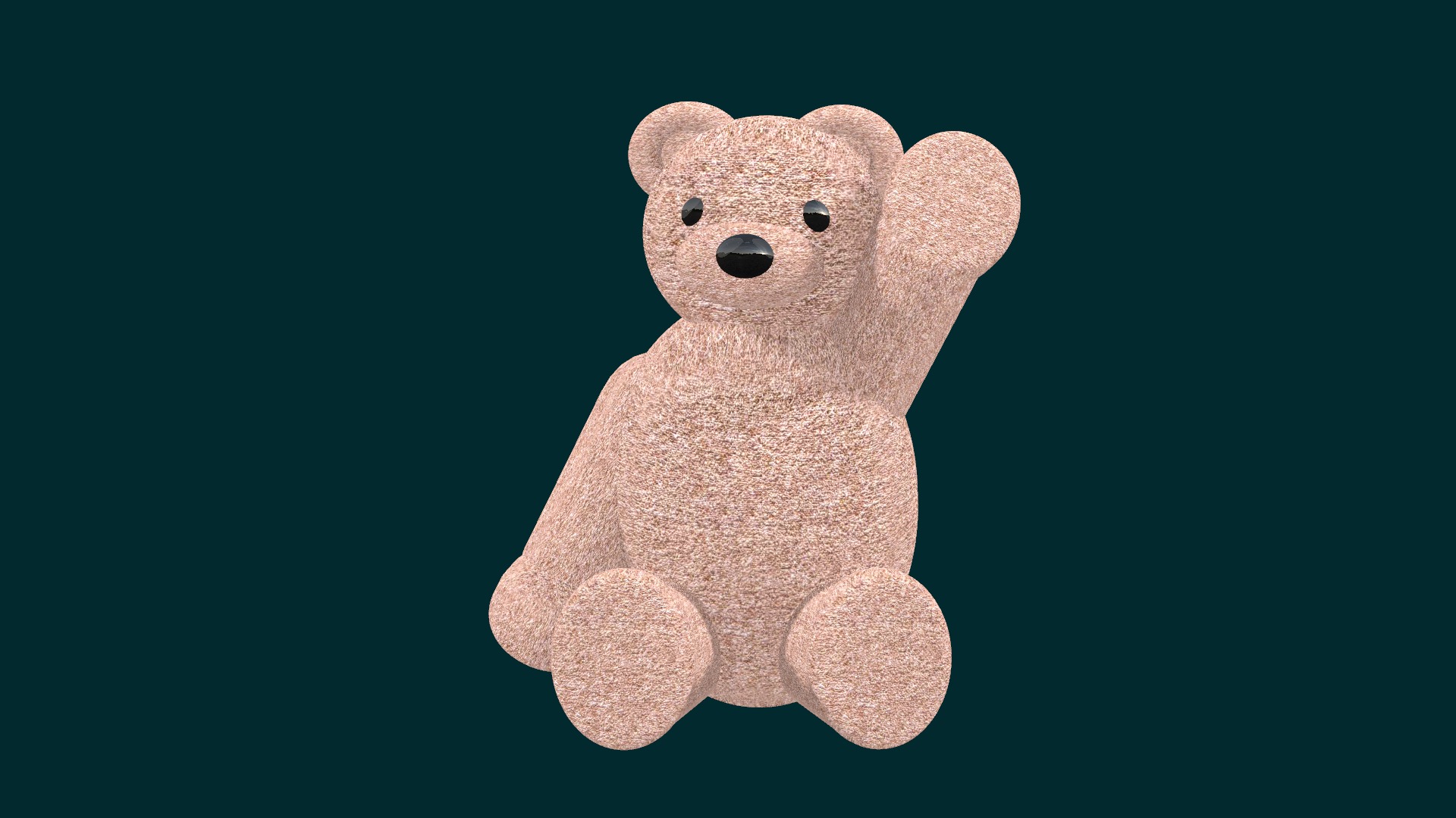 Fluffy Teddy Bear - Blender | 3D model