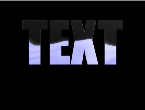 Liquid Fill Text Animated Texture