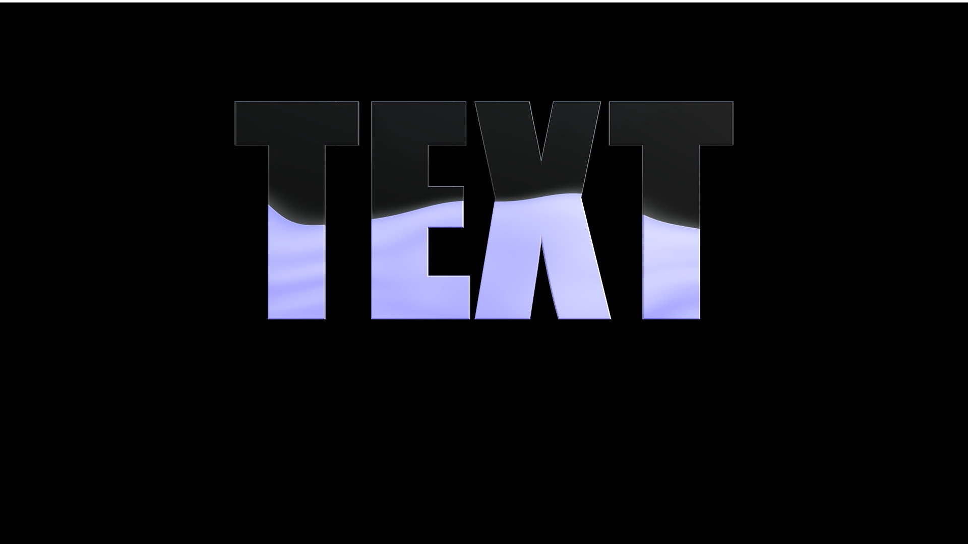 Liquid Fill Text Animated Texture