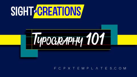 Typography 101 title template for FCPX