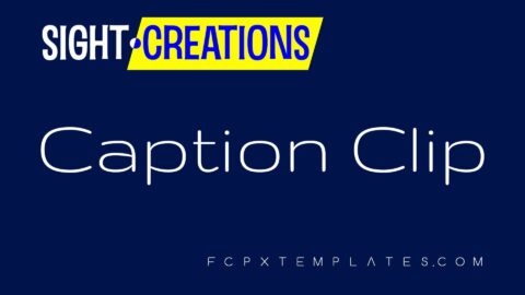 Caption Clip - Effect for FCPX