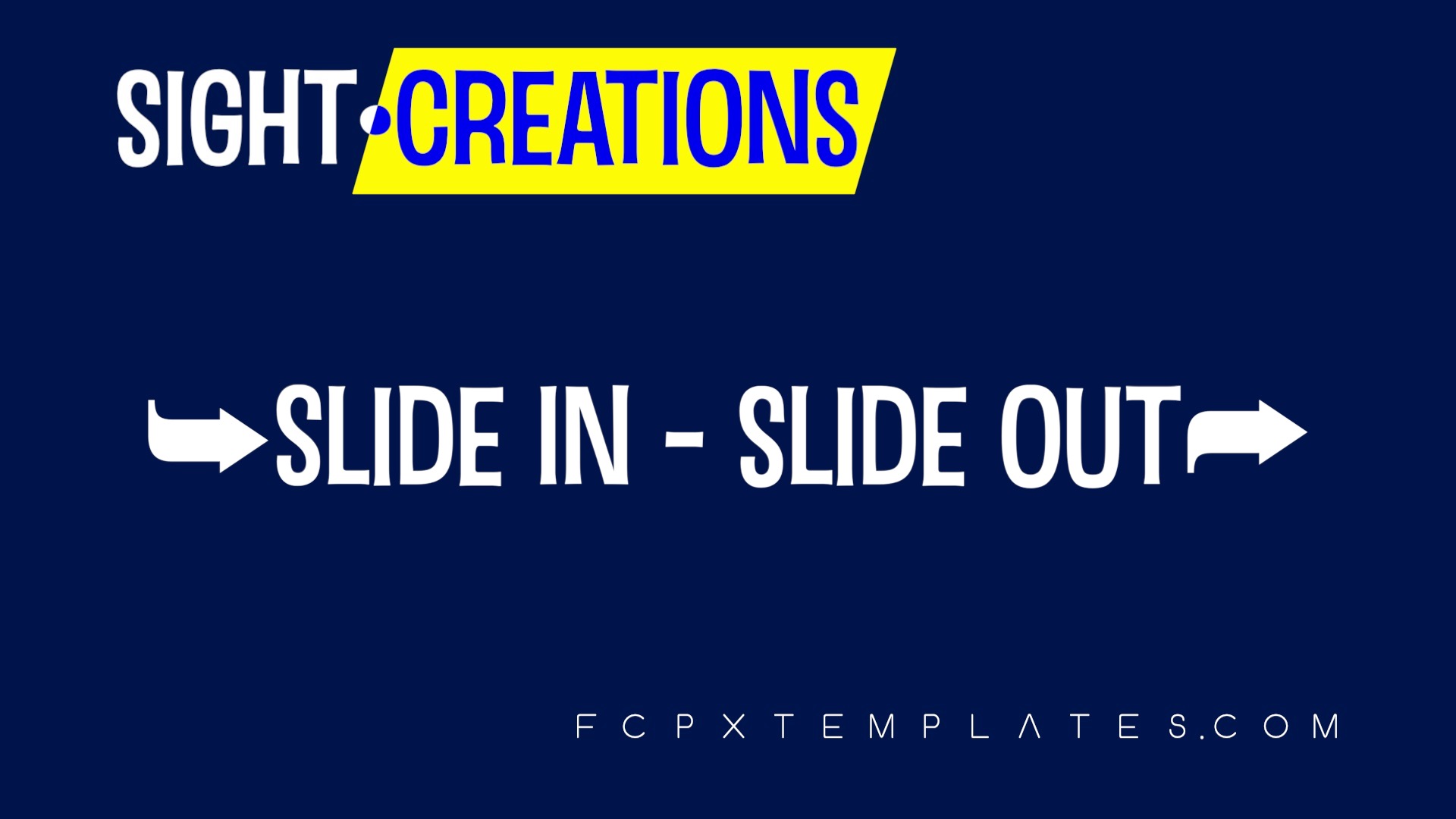 Slide In Slide Out Create Added Motion