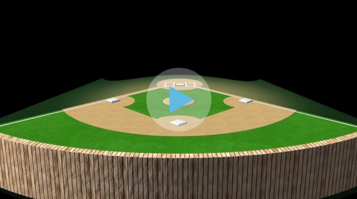 3d model baseball field