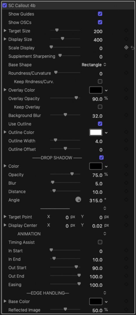 SC Callout parameters